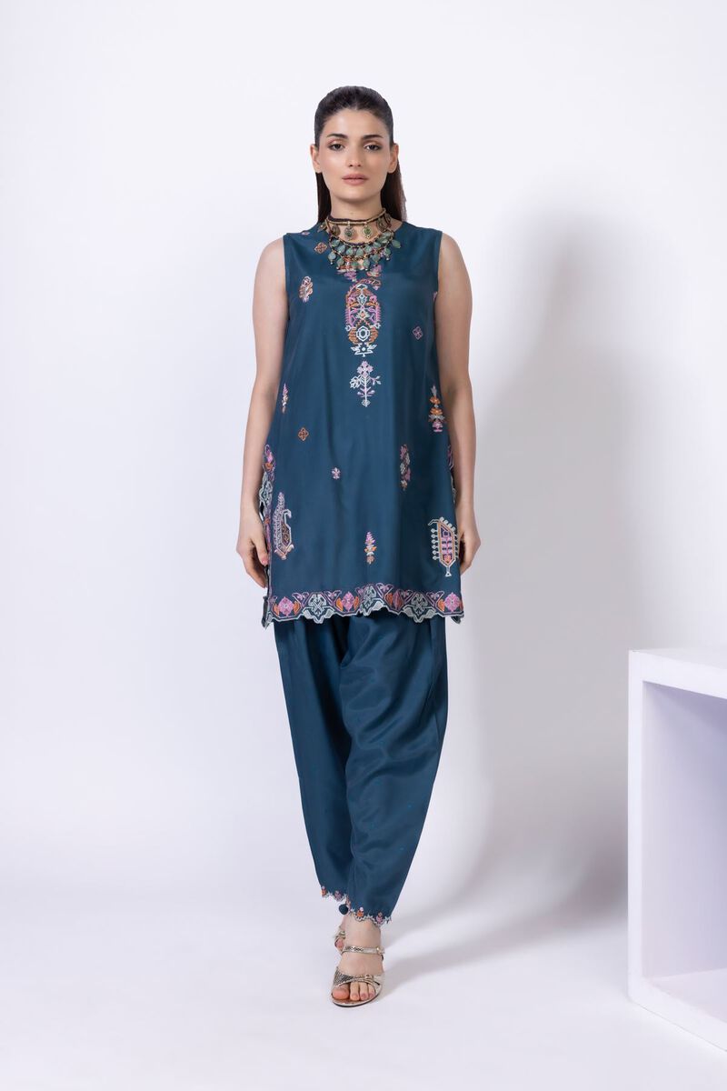 Embroidered | Viscose Oak Silk | Kurta | GBP 40.00