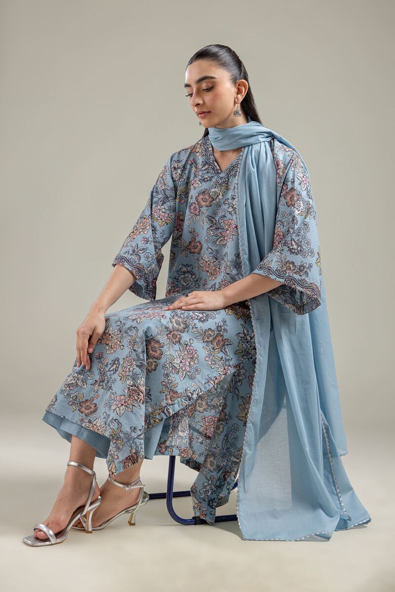 Blue Longline Kurta