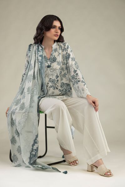 Embroidered | Lawn | Lawn V-Neck Kurta | GBP 25.00