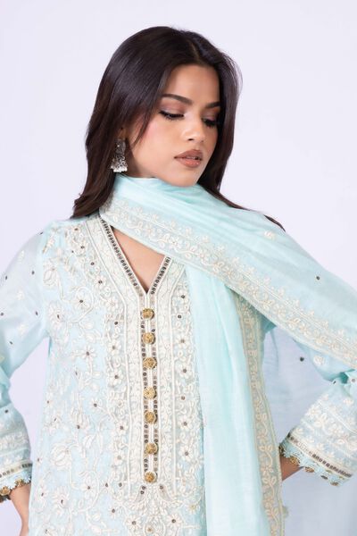 Embroidered | Viscose Polyester Net | Dupatta | GBP 16.00