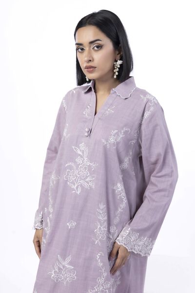 Embroidered | Heavy Textured Cotton | Tailored 2 Piece | Top and Bottom | GBP 40.00