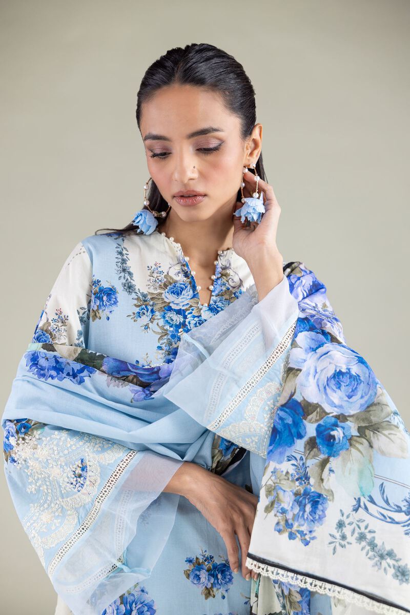Embroidered | Lawn | Floral Draped Dupatta | GBP 15.00