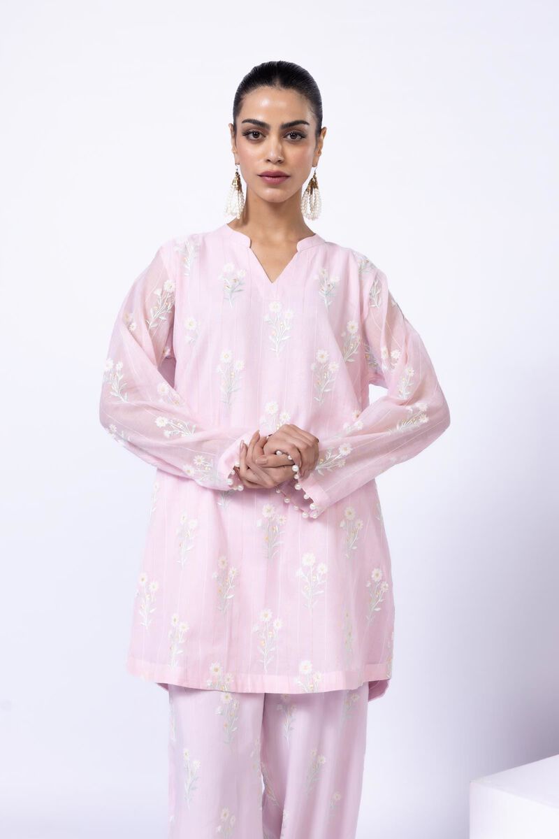 Embroidered | Cotton Zari Organza | Kurta | GBP 20.00