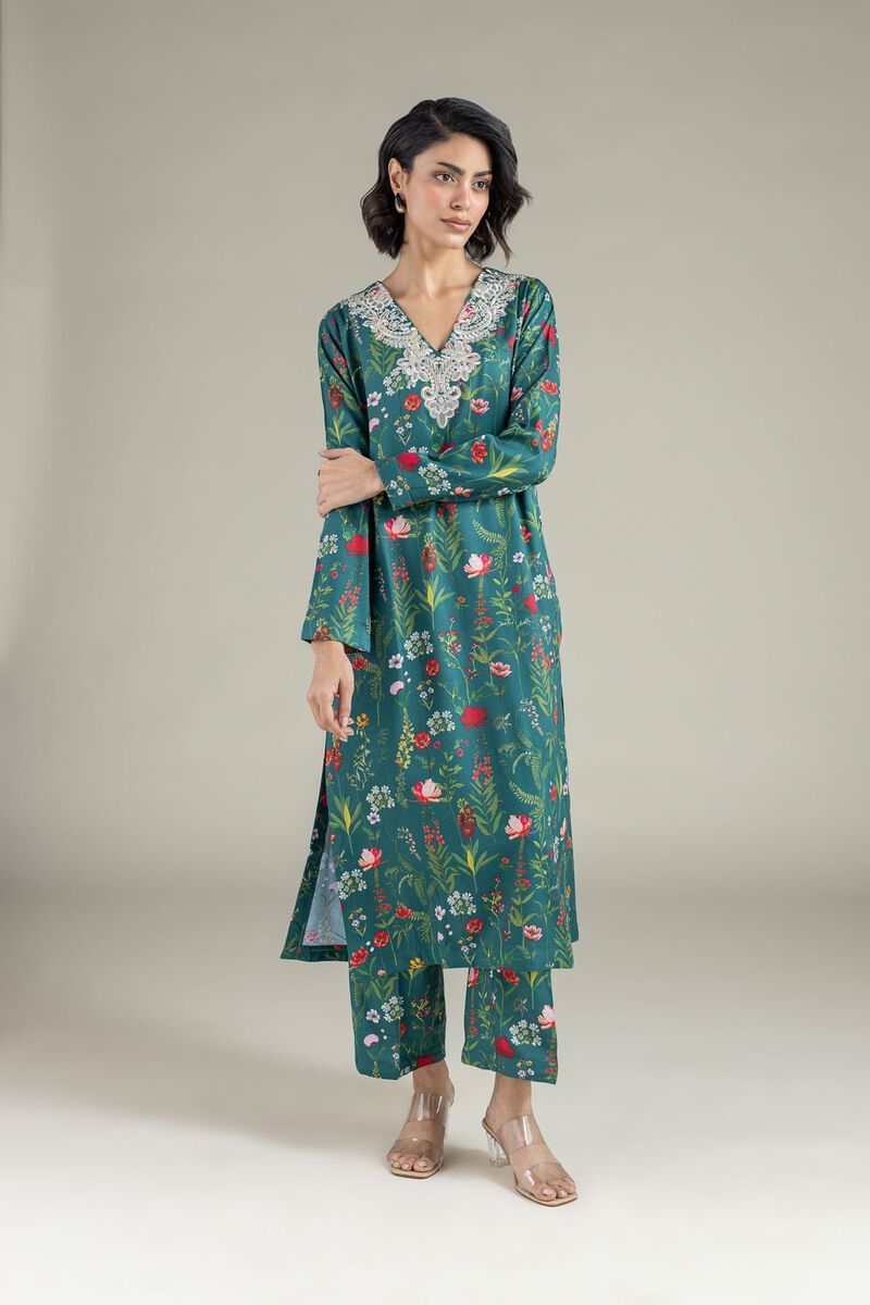 Embroidered | Marina | Floral Longline Kurta | GBP 12.00