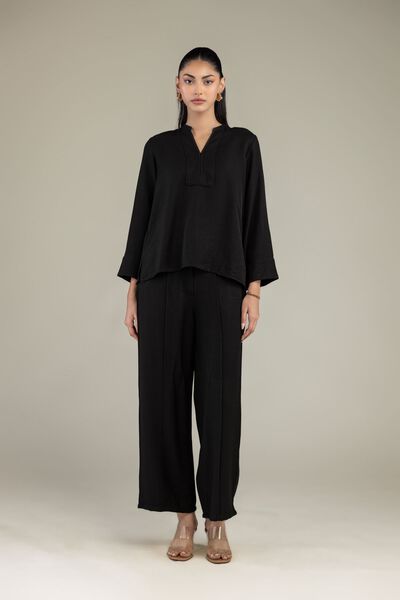 Dyed | Crepe | Trousers | GBP 25.00