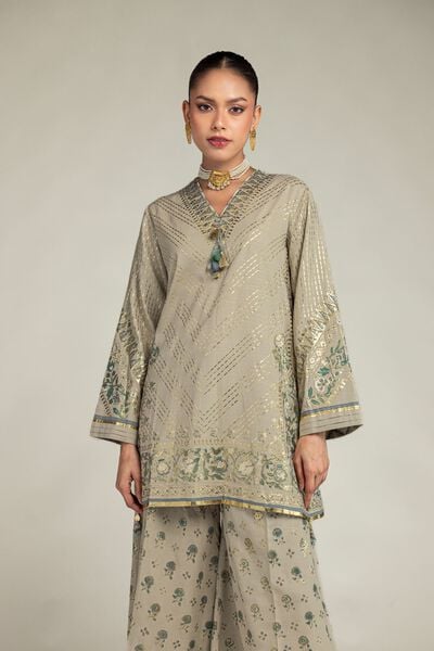 Embroidered | Raw Silk | 2 Piece Co-ord Set | Top and Bottom | GBP 105.00