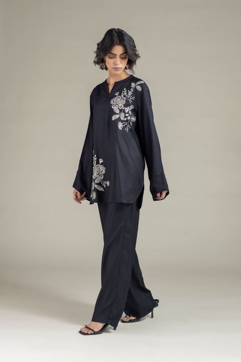 Embroidered | Viscose Crepe | Tunic | null