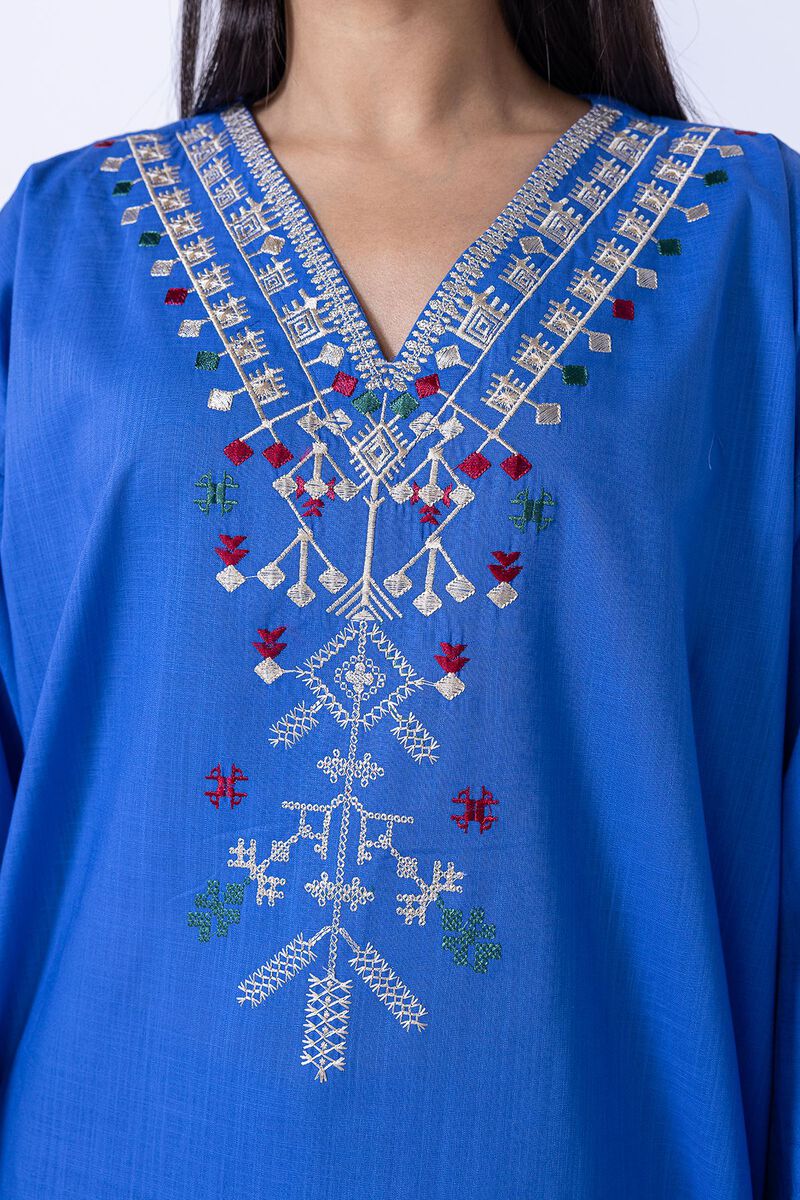 Embroidered | Crosshatch Poplin | Kurta | GBP 7.50