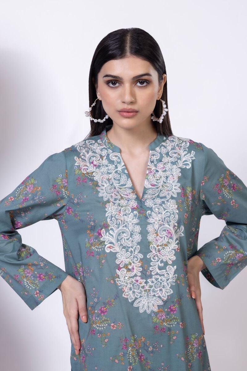 Embroidered | Cambric | Kurta | GBP 12.50