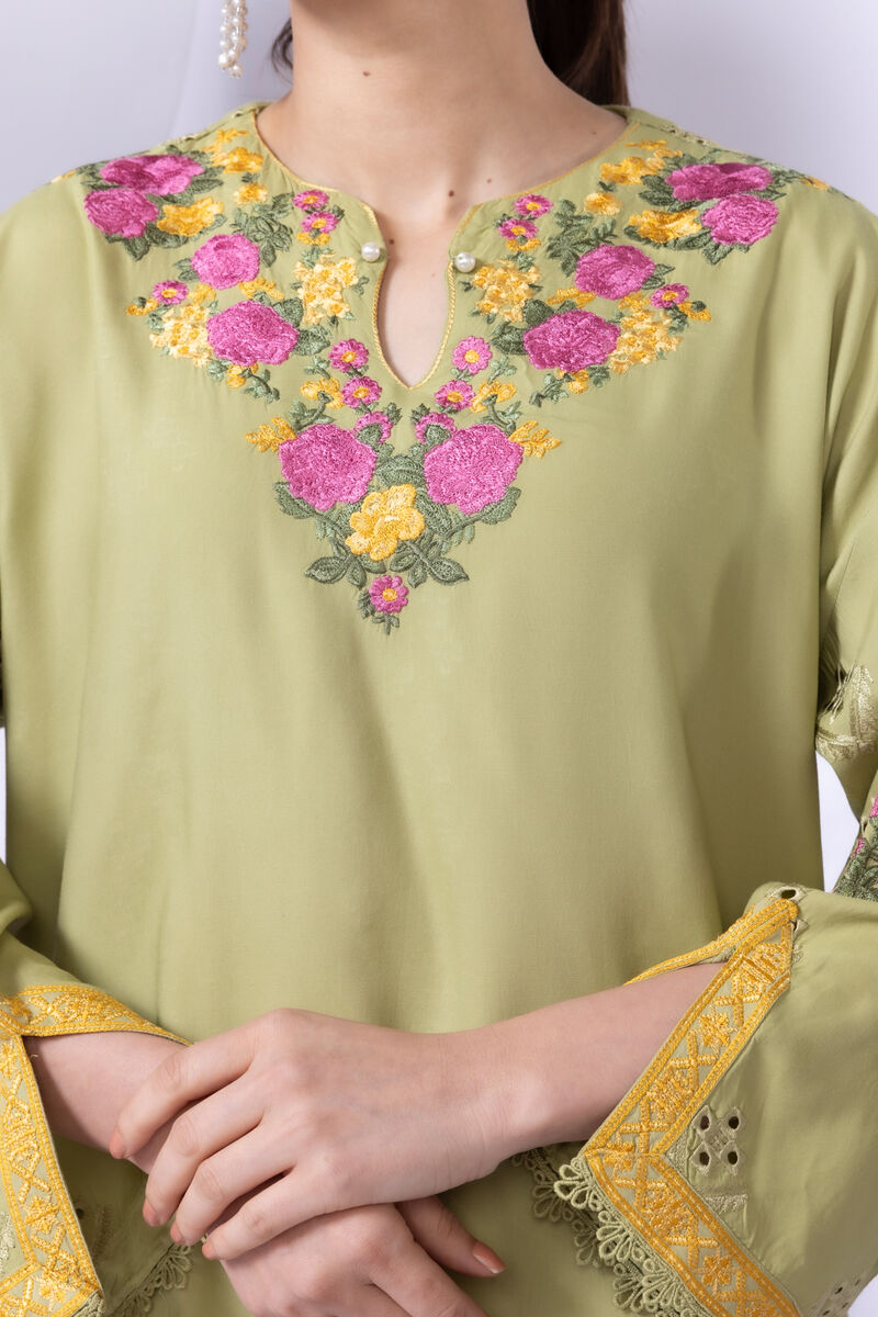 Embroidered | Viscose Oak Silk | Kurta | GBP 50.00