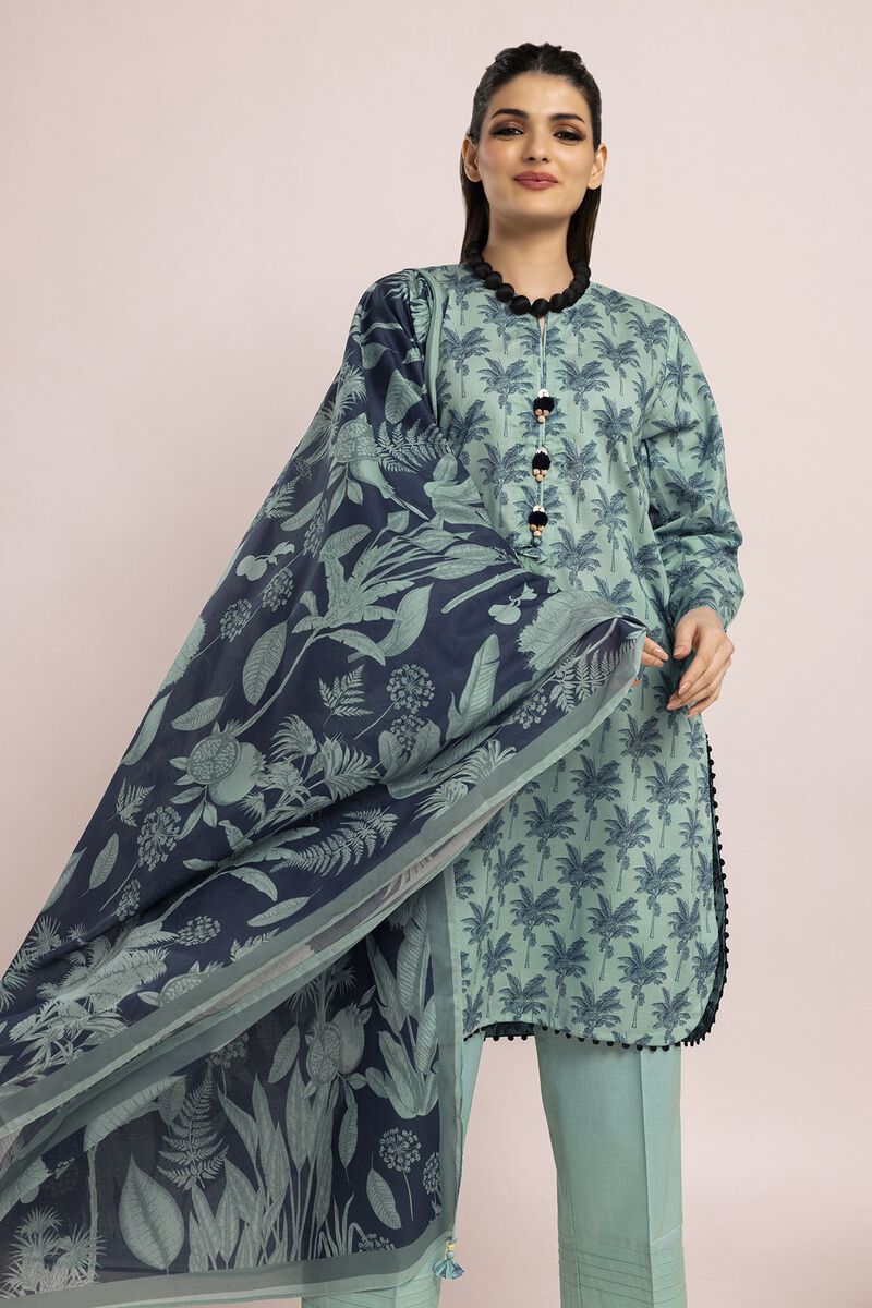 Printed | Cambric | Fabrics 3 Piece | null