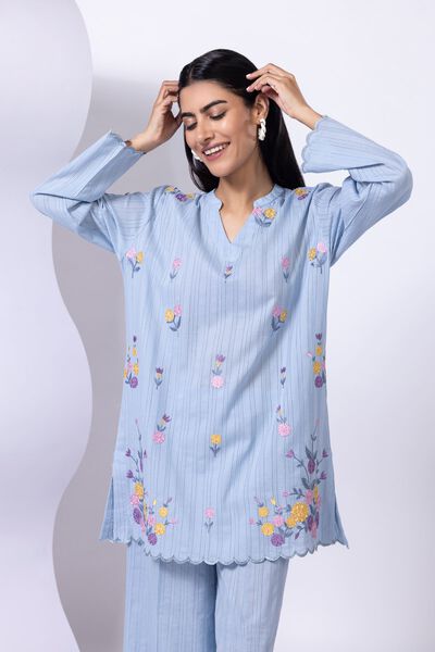 Embroidered | Leno | Kurta | GBP 15.00