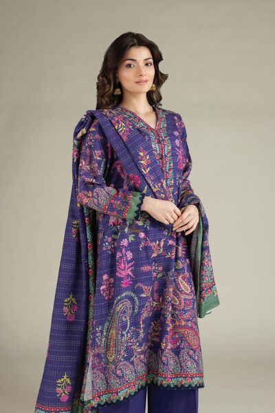 Printed | Mesuri Dobby | Tailored 3 Piece | GBP 50.00