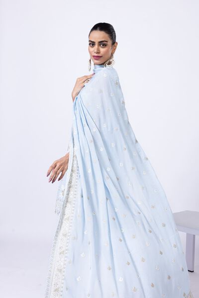 Embroidered | Light Thai Silk | Dupatta | GBP 40.00