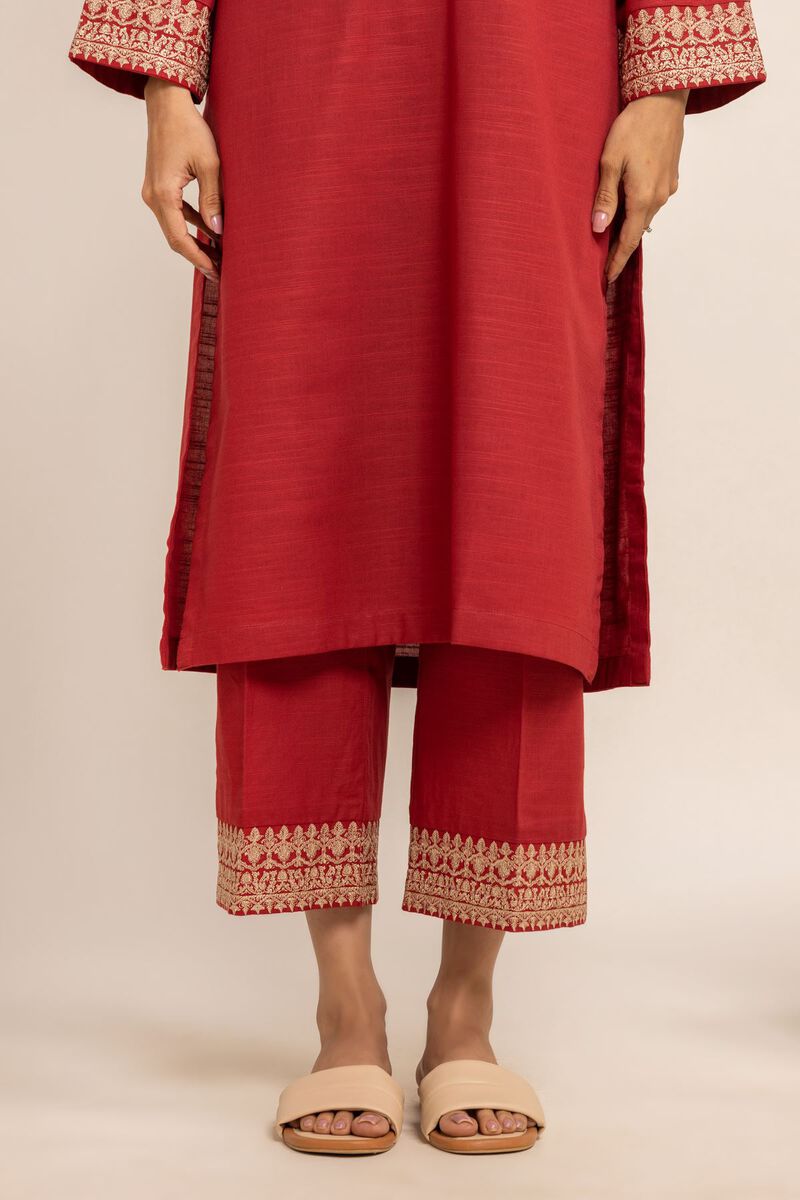 Dyed Embroidered | Khaddar | Pants | Embroidered | null