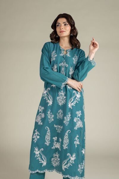 Embroidered | Cambric | Tailored 2 Piece | Top and Bottom | GBP 50.00