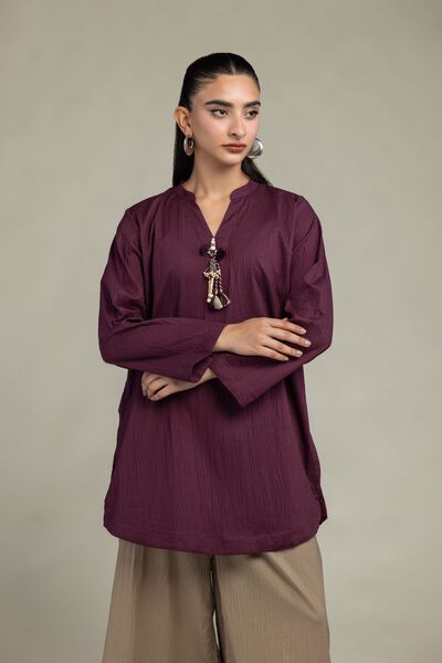 Dyed | Cotton Crinkle | Solid Cotton Kurta | GBP 9.00