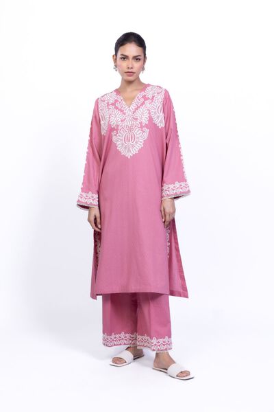 Embroidered | Cotton Dobby | Floral Embroidered Kurta | GBP 35.00
