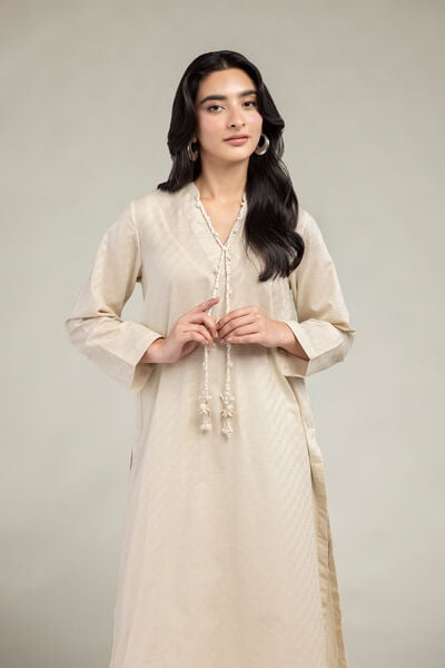 Dyed | Cotton Dobby | Longline Cotton  Kurta | GBP 30.00