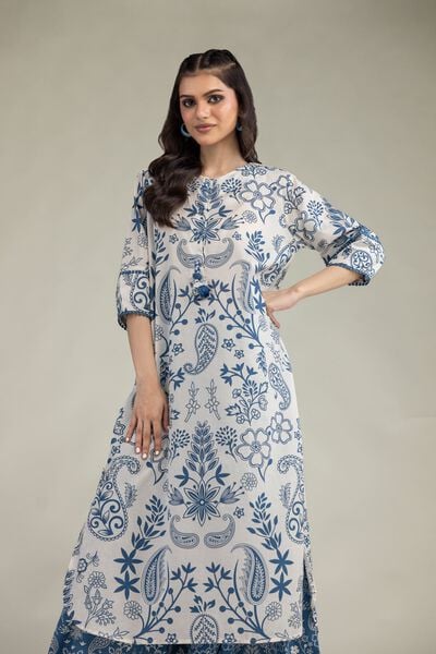 Printed | Cambric | Floral Cambric Kurta | GBP 20.00