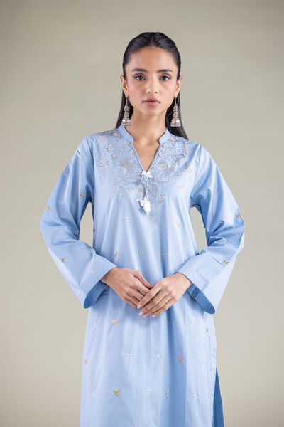 Embroidered | Cambric | Kurta | GBP 12.50