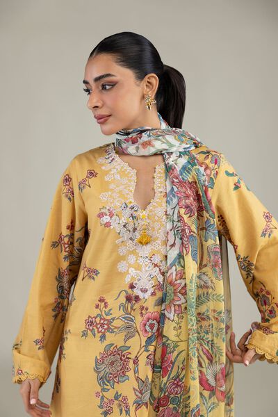 Embroidered | Textured Lawn | Fabrics 3 Piece | GBP 24.50