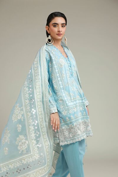 Embroidered | Cambric | Tailored 3-piece Set | GBP 70.00