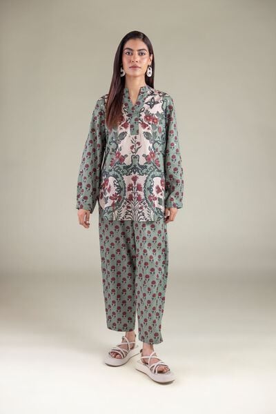 Embroidered | Textured Weave | Trousers | GBP 20.00