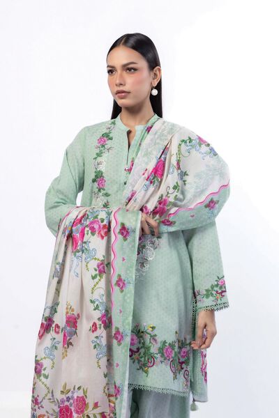 Embroidered | Cotton Dobby | Tailored 3 Piece | GBP 36.00