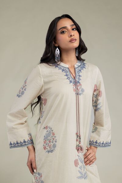 Embroidered | Cambric | Floral Cambric Kurta | GBP 40.00