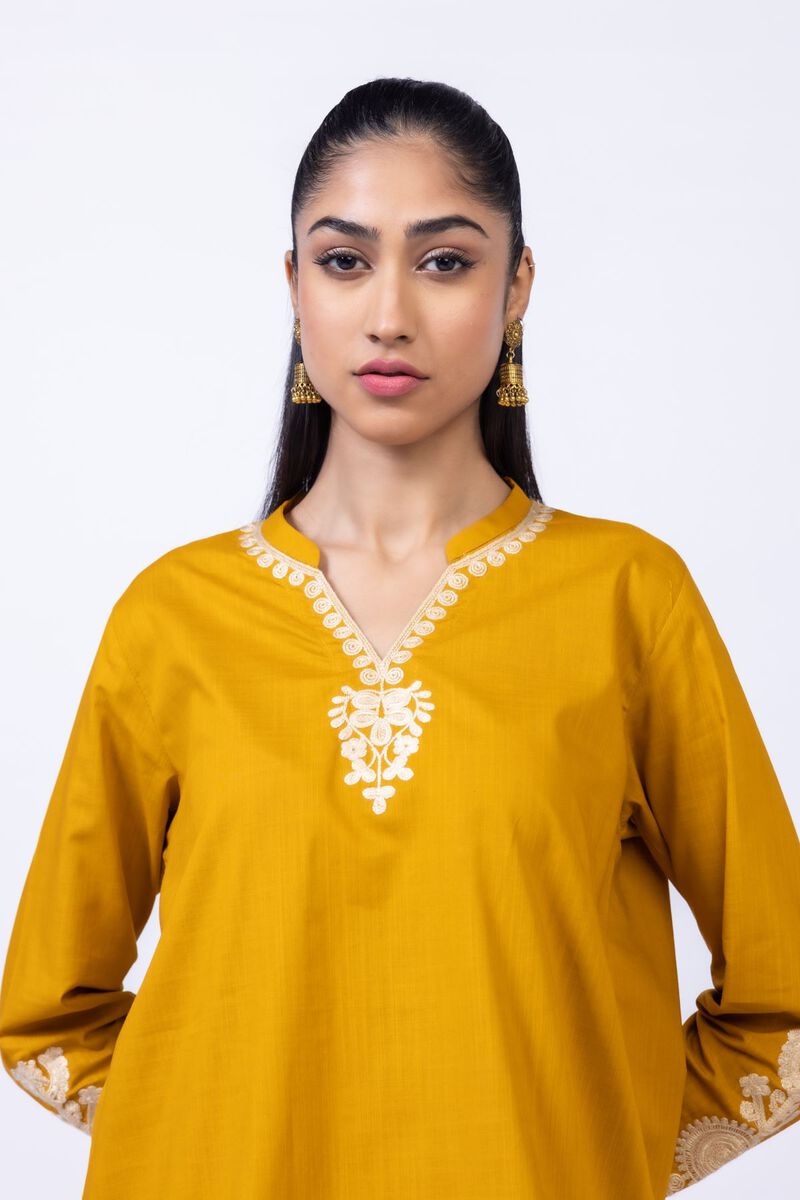 Embroidered | Crosshatch Poplin | Kurta | GBP 10.00