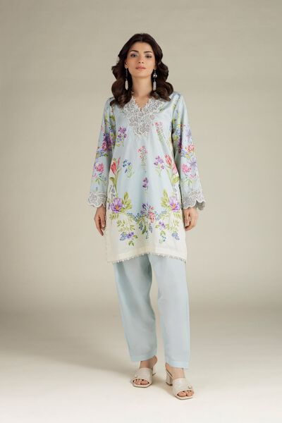 Embroidered | Satin | Fabrics 2 Piece | Top and Bottom | GBP 30.00