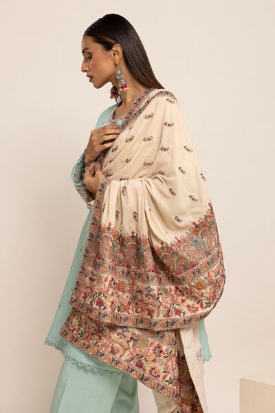 Shawl | Embroidered
