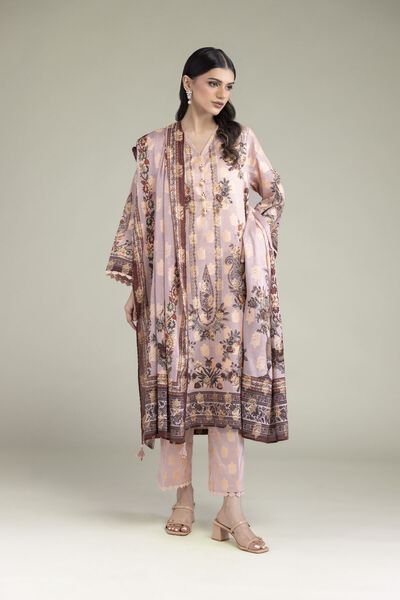 Printed | Jacquard | Floral Tailored 3-Piece | GBP 50.00