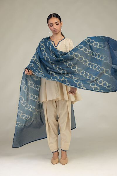 Textured Cotton | Embroidered | Textured Cotton Shalwar | GBP 25.00