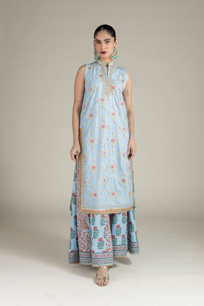 Printed | Raw Silk | Pants | GBP 25.00