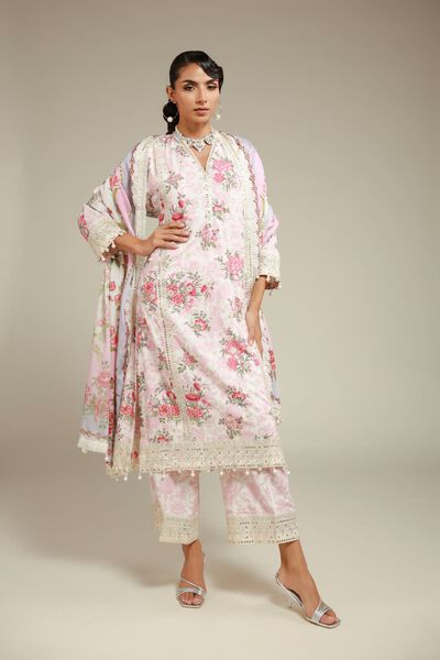 Embroidered | Raw Silk | Pants | GBP 20.00