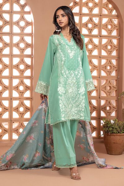 Cambric | Embroidered | Fabrics 3 Piece | GBP 22.50