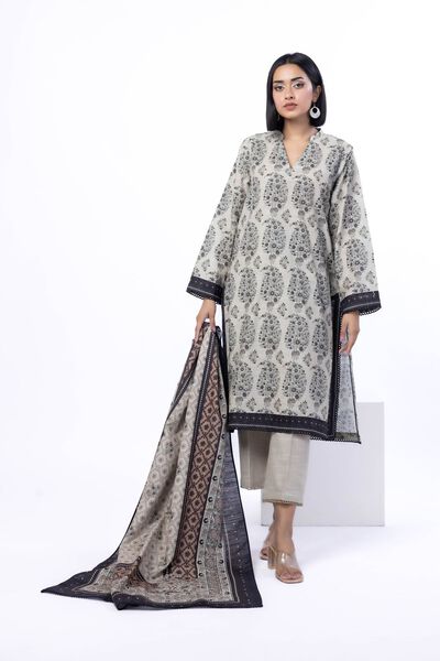 Printed | Textured Cotton | Tailored 3 Piece | GBP 40.00