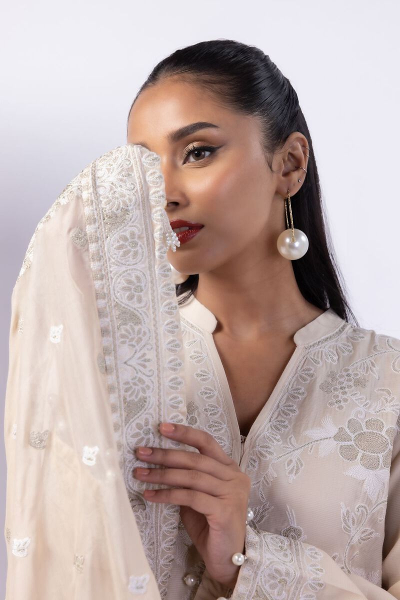 Embroidered | Light Thai Silk | Dupatta | GBP 40.00