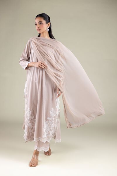 Embroidered | Chiffon | Draped Lace Dupatta | GBP 25.00