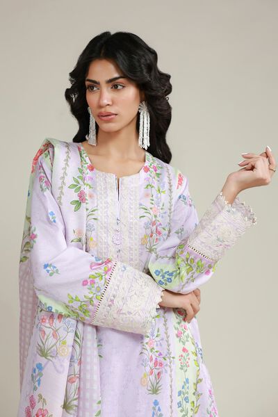 Embroidered | Jacquard | Fabrics 3 Piece | GBP 40.00