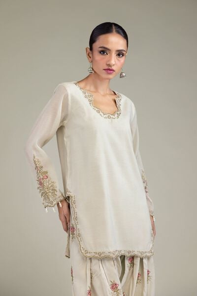 Embroidered | Paper Silk | Kurta | GBP 45.00