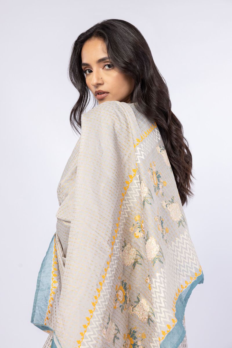 Printed | Cotton Net | Dupatta | GBP 25.00