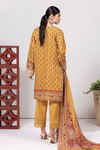 Slub Lawn | Embroidered | Fabrics 3 Piece | GBP 12.50