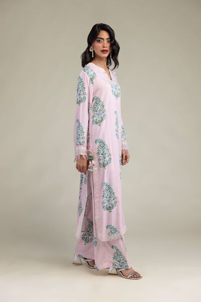 Embroidered | Raw Silk | Pants | GBP 30.00