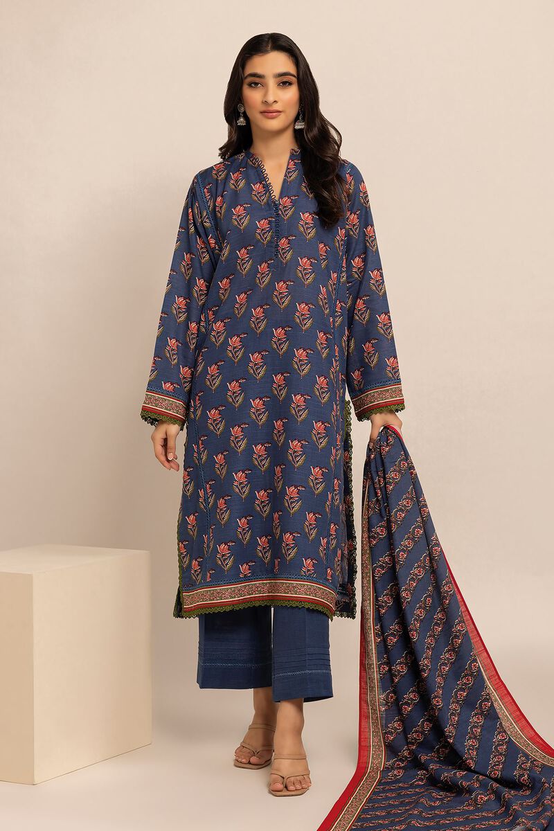 Printed | Khaddar | Fabrics 3 Piece | null