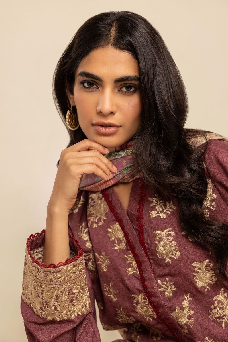 Embroidered | Karandi | Fabrics 3 Piece | null