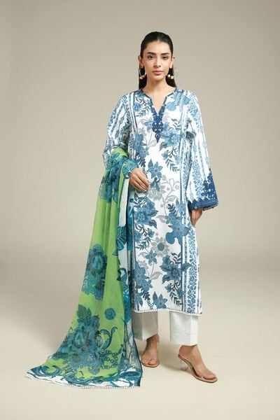 Embroidered | Satin | Fabrics 3 Piece | GBP 20.00