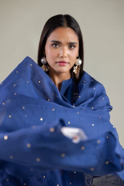 Embroidered | Raw Silk | Dupatta | GBP 35.00